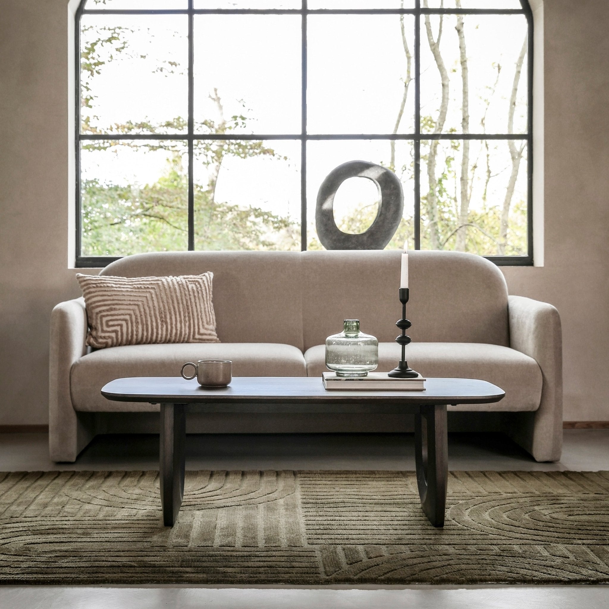 Massa Sofa 3 Seater - Grey - hdesign - 3 Seater Sofas
