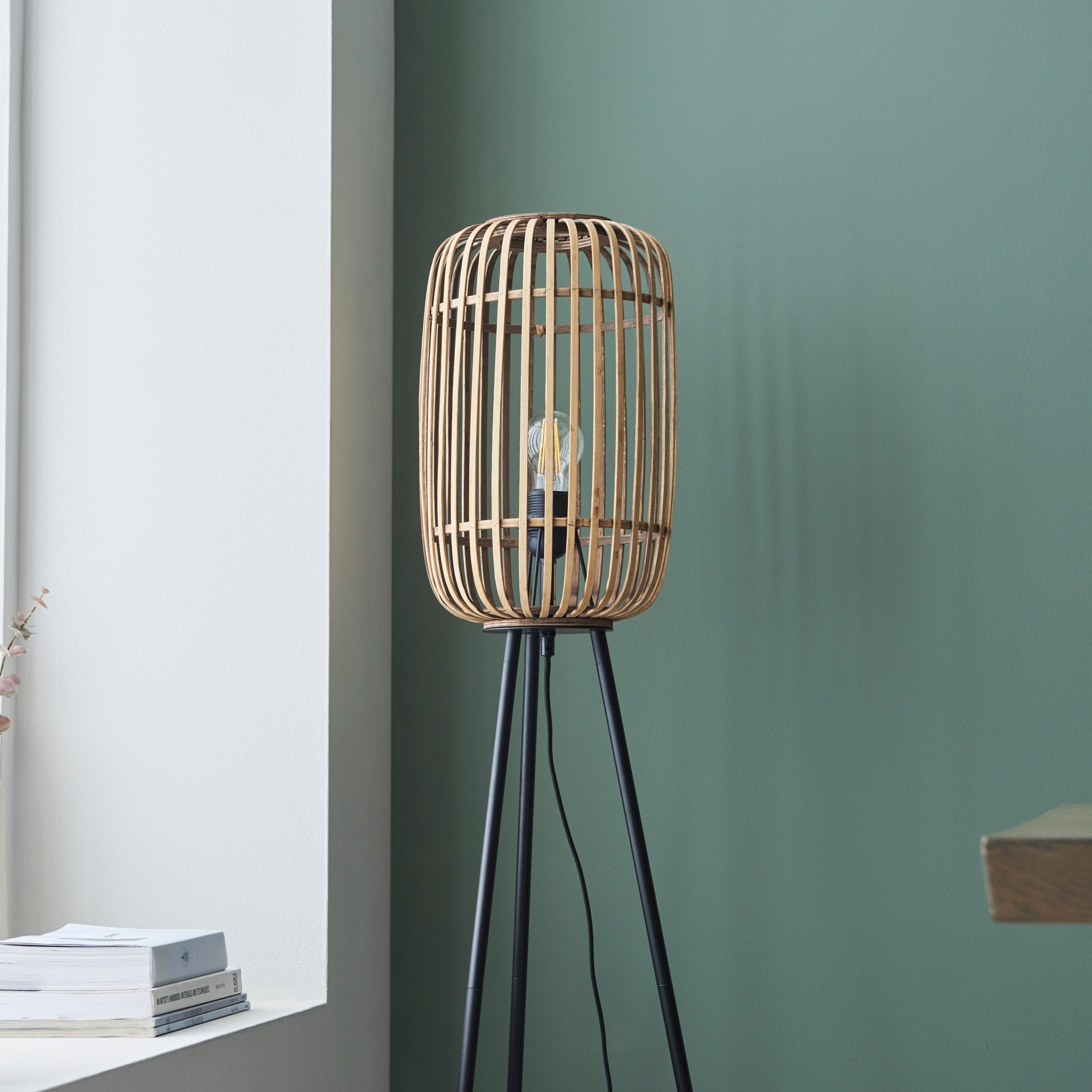 Mathias Floor Light - Natural Bamboo - hdesign - Floor Lamps