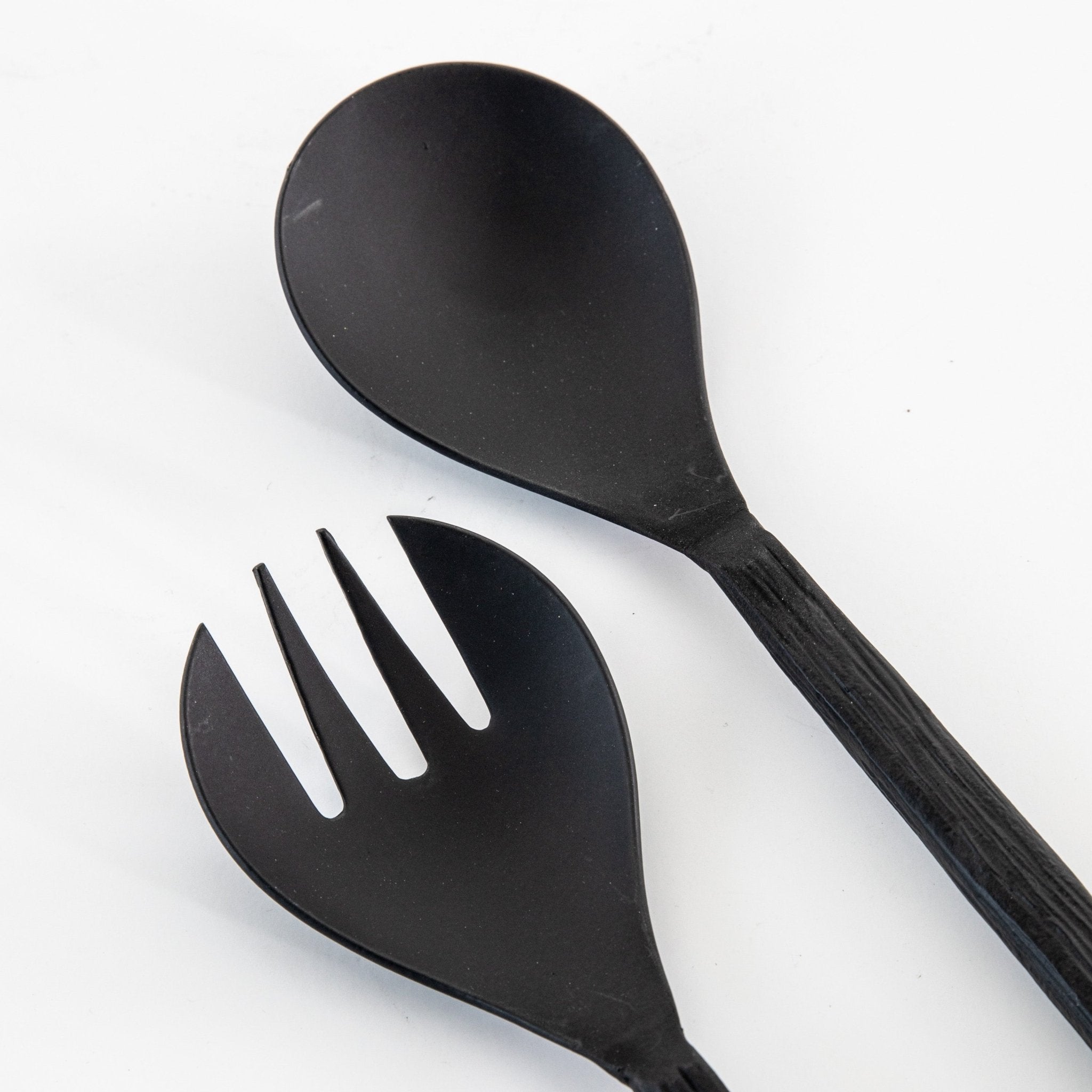 Mette Salad Servers - Matt Black (Set of 2) - hdesign - Cutlery Sets