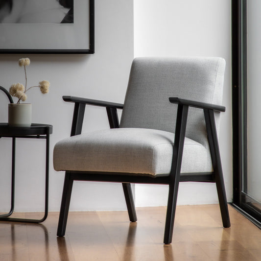 Neyland Armchair - Mottled Stone - hdesign - Armchairs