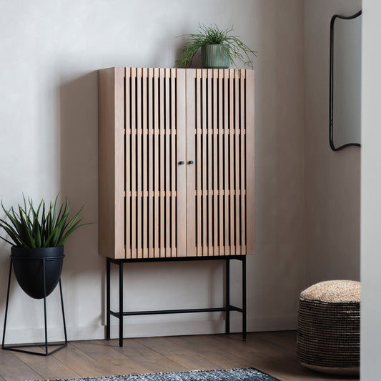 Okayama 2 Door Cocktail Cabinet - hdesign - Cabinets