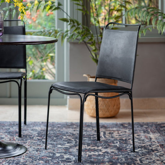 Petham Dining Chair - Black (2pk) - hdesign - Dining Chairs