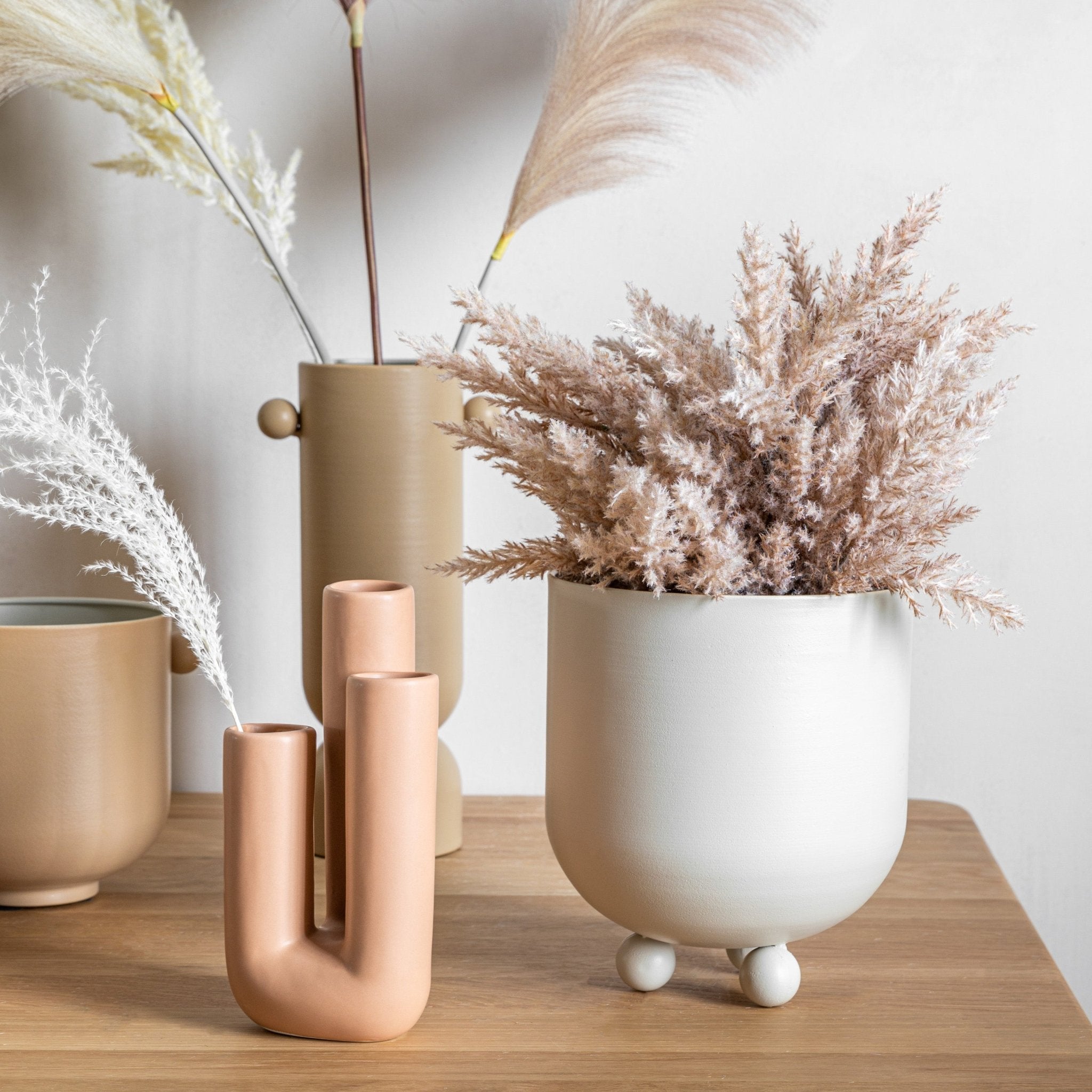 Pluto Planter - Grey (Set of 2) - hdesign - Planters