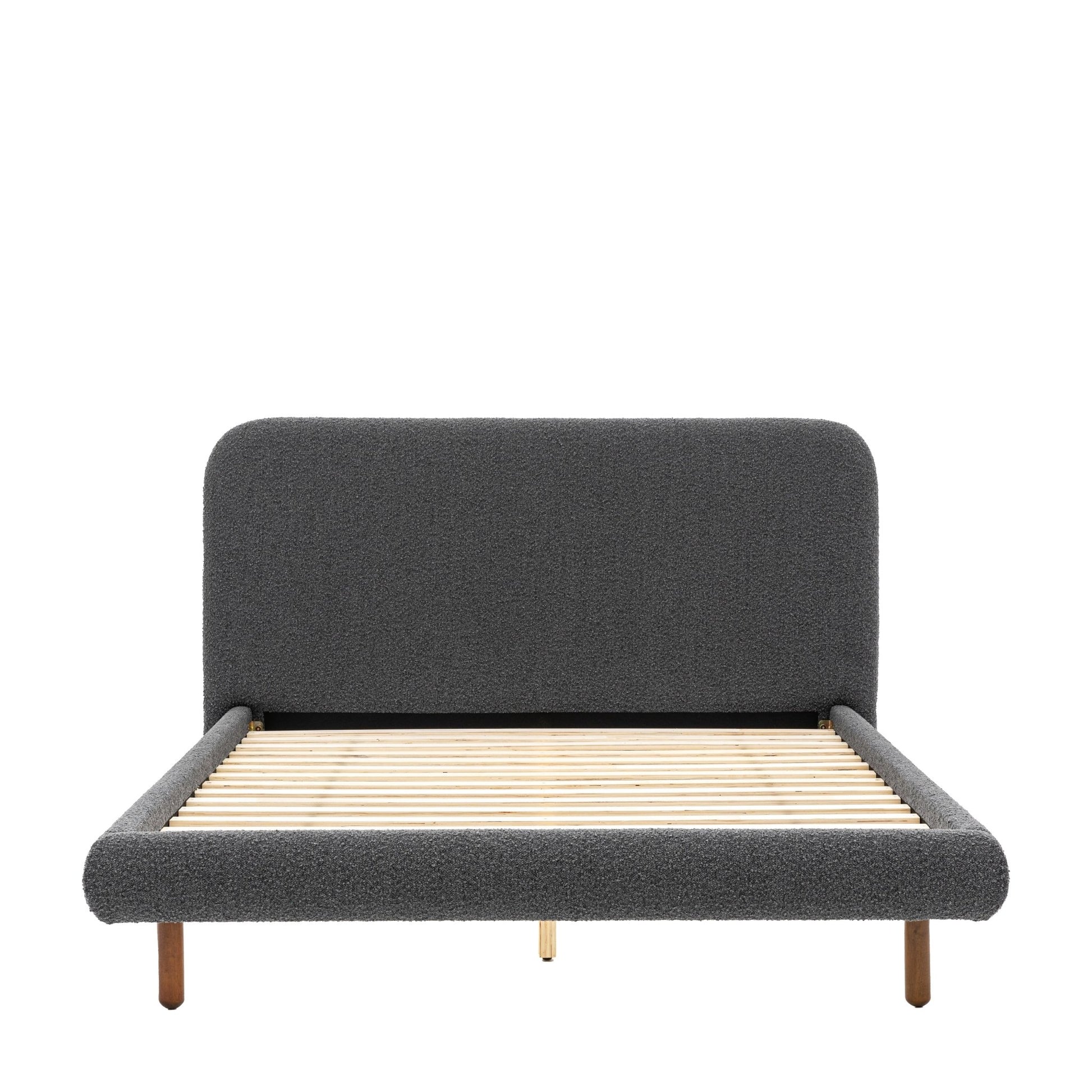 Rabley Bedstead - Charcoal - King - hdesign - Kingsize Bedframes