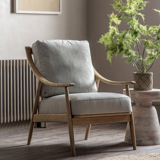 Reliant Armchair - Natural Linen - hdesign - Armchairs
