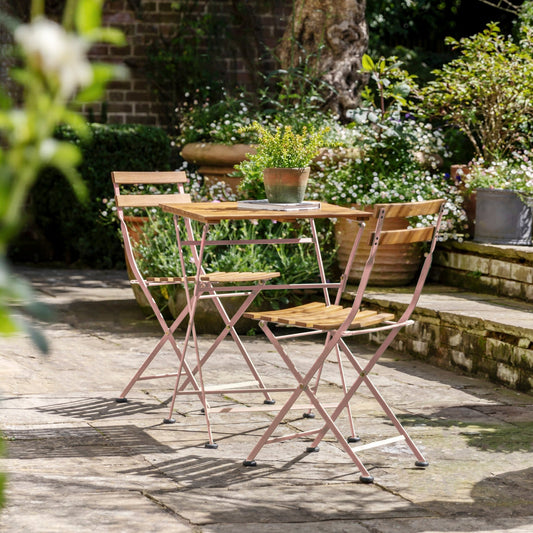 Ronda Bistro Set - Rose - hdesign - Outdoor Bistro Sets