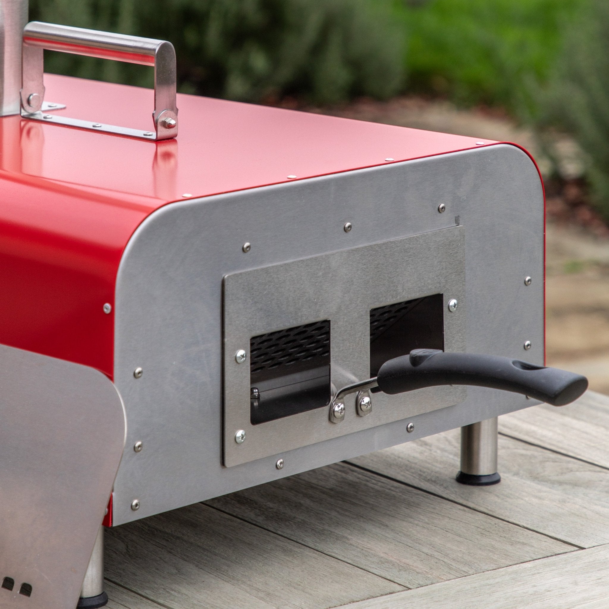 Sassari Pellet Pizza Oven Red - hdesign - Pizza Ovens
