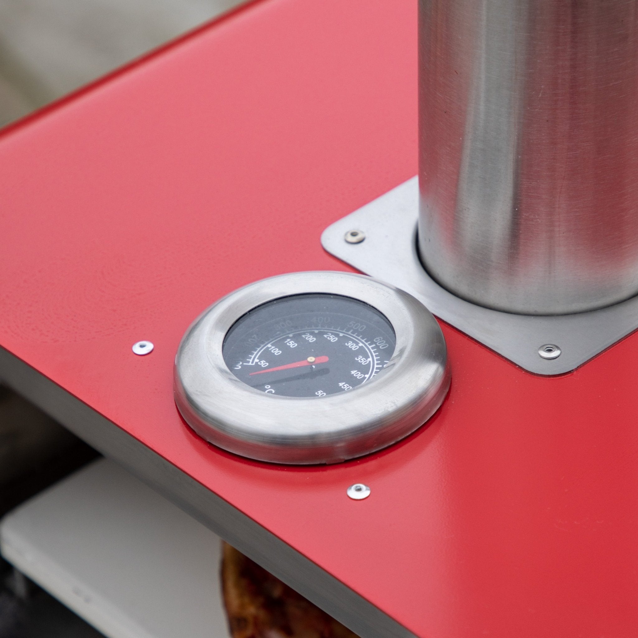 Sassari Pellet Pizza Oven Red - hdesign - Pizza Ovens
