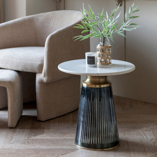 Seville Side Table - Blue - hdesign - Side Tables