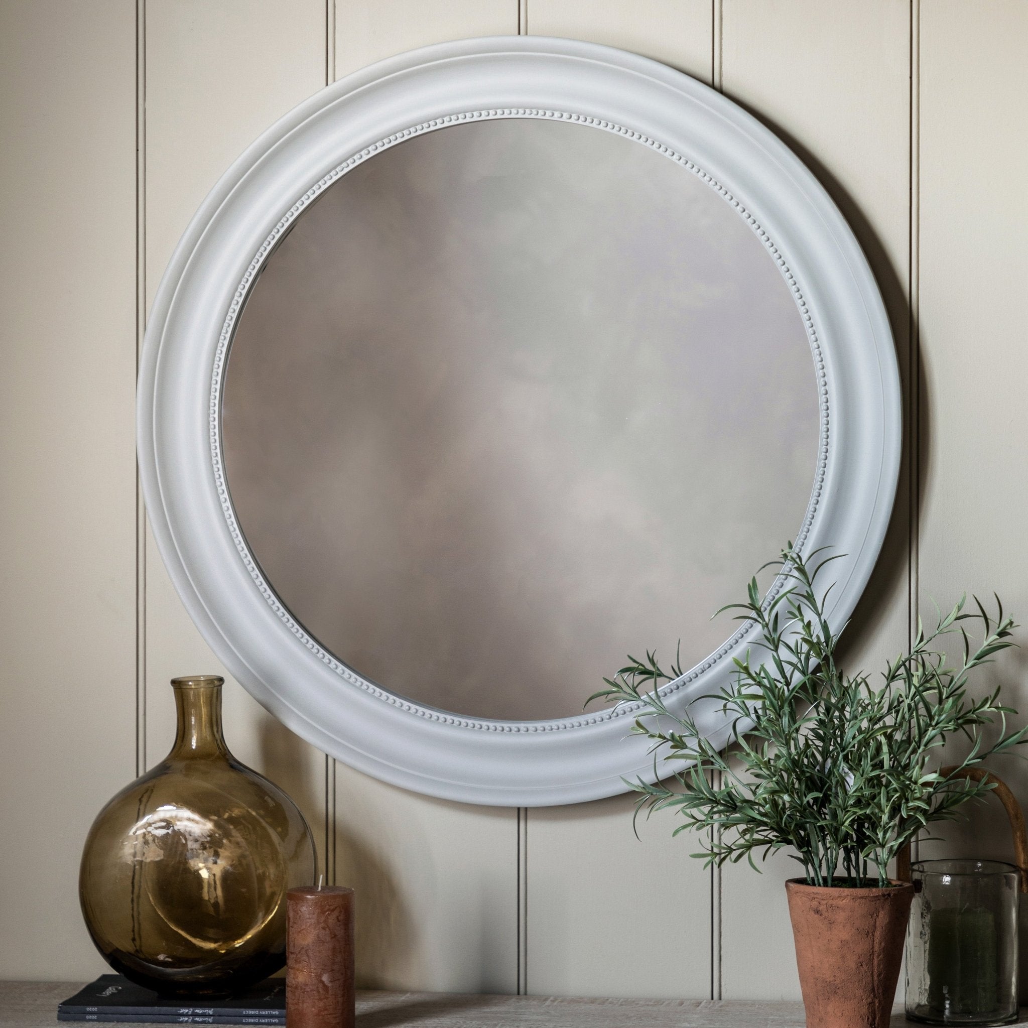 Sherwood Round Mirror Stone - hdesign - 