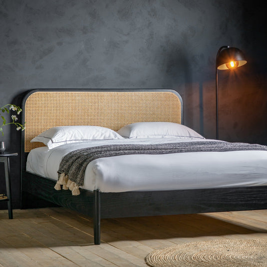 Skylar Bed - Natural - Double - hdesign - Double Bedframes