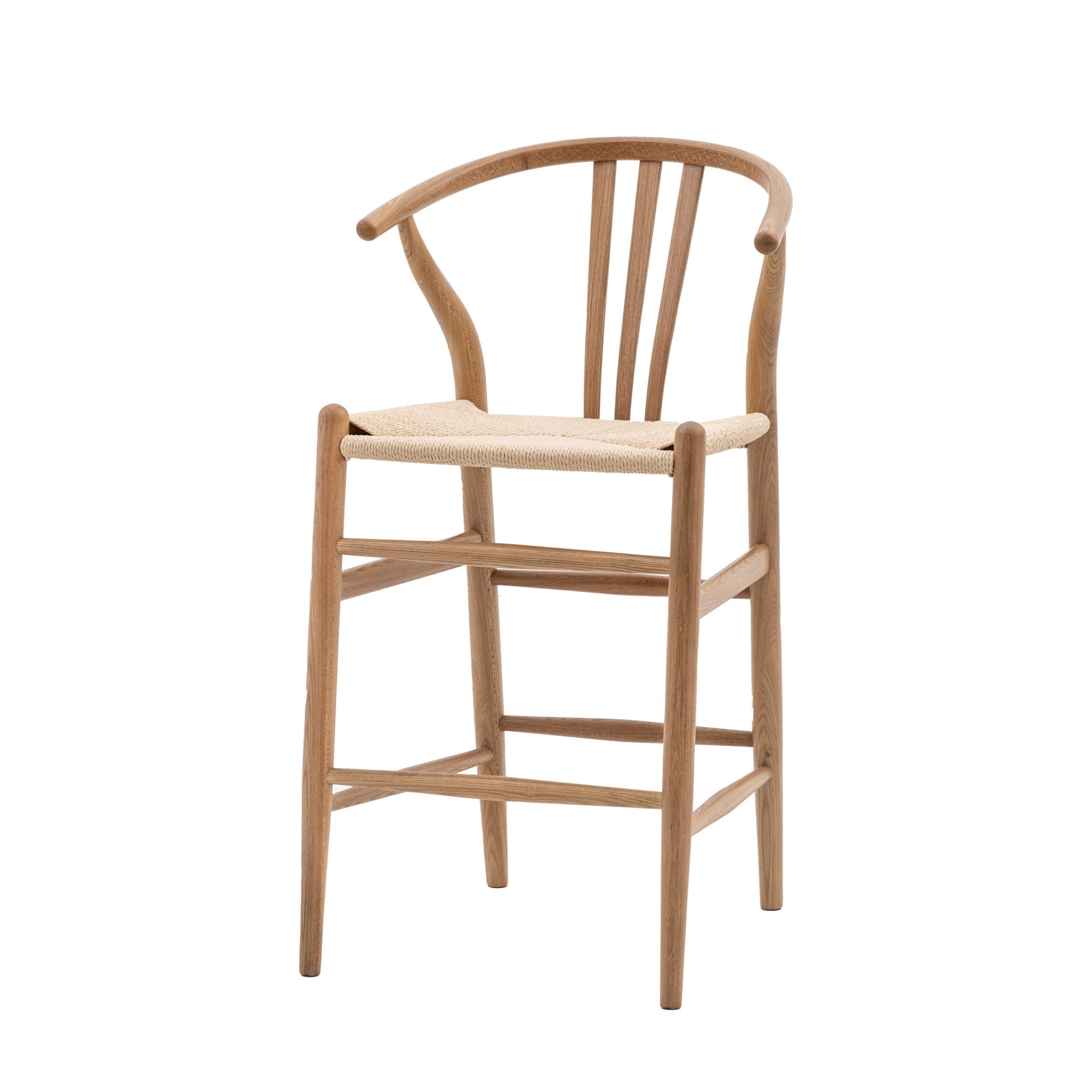 Whitney Bar Stool - Natural (2pk) - hdesign - Stools