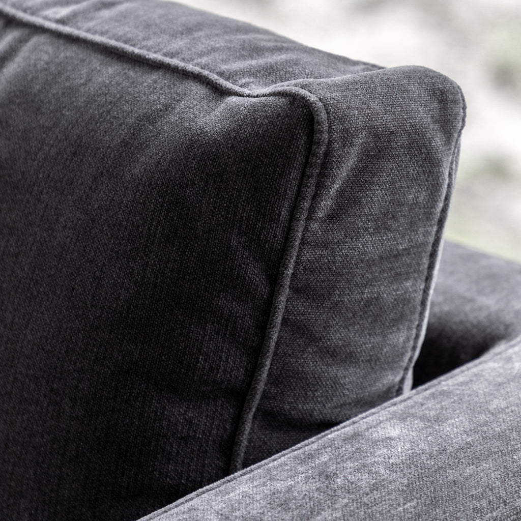 Whitwell Sofa 3 Seater - Charcoal - hdesign - 3 Seater Sofas