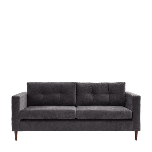 Whitwell Sofa 3 Seater - Charcoal - hdesign - 3 Seater Sofas