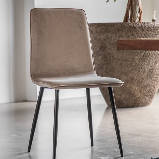 Widdicombe Dining Chair - Taupe (2pk) - hdesign - Dining Chairs
