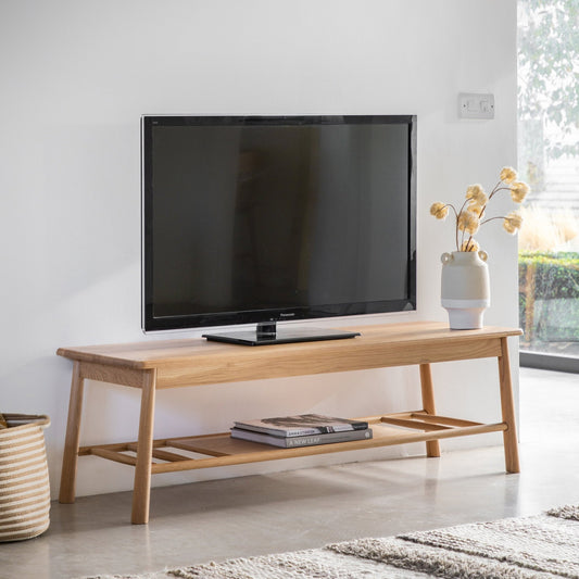 Wycombe Media Unit - Oak - hdesign - Media Units