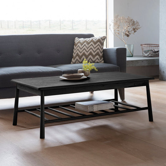 Wycombe Rect Coffee Table - Black - hdesign - Coffee Tables