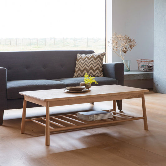 Wycombe Rect Coffee Table - Oak - hdesign - Coffee Tables