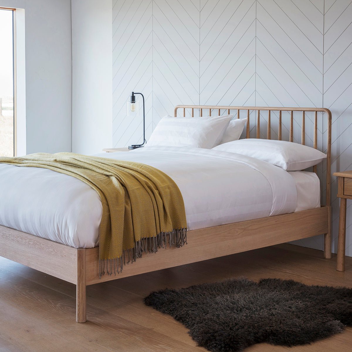Wycombe Spindle Bed - Double - hdesign - Double Bedframes